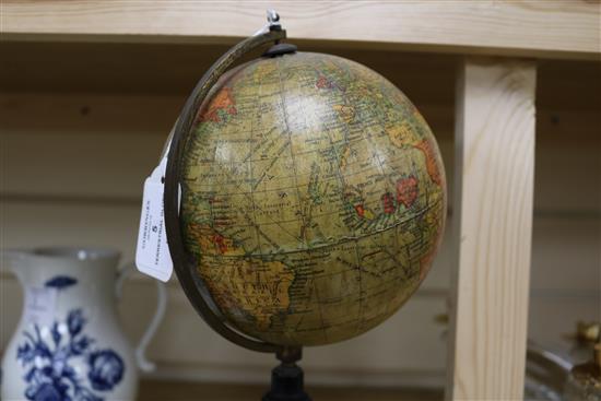 A Geographia 6 inch terrestrial globe height 32cm